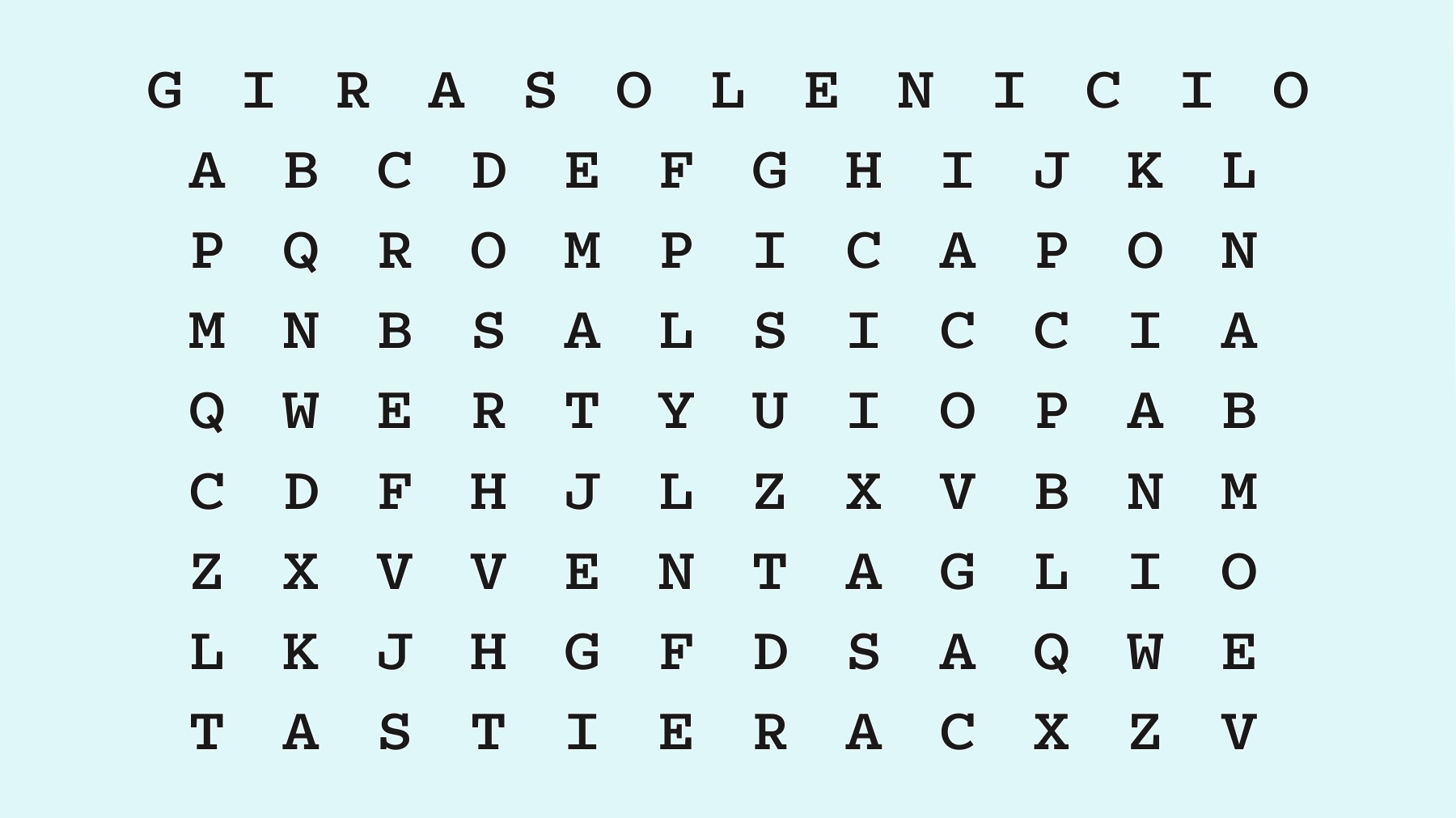 Qual è la prima parola che vedi nel cruciverba? Svela un lato nascosto della tua personalità!"